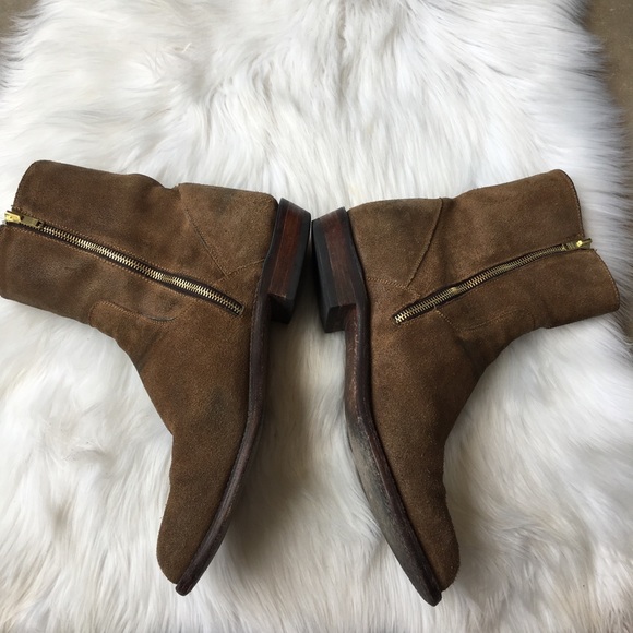 Lucchese Jonah Calf Suede Leather Boots 